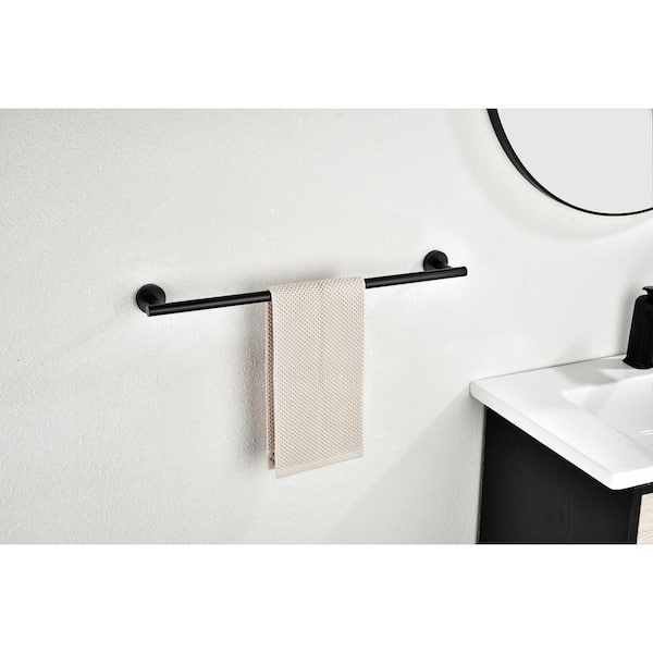 6 Piece Bathroom Hardware Accessories Set with Towel Bar/Soap Dish/Paper Holder