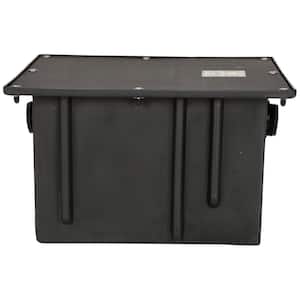 24 in. x 15 in. 15 GPM Polyethylene Grease Trap with Flow Control
