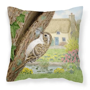 14 in. x 14 in. Multi-Color Lumbar Outdoor Throw Pillow Treecreeper by Sarah Adams Canvas Decorative Pillow