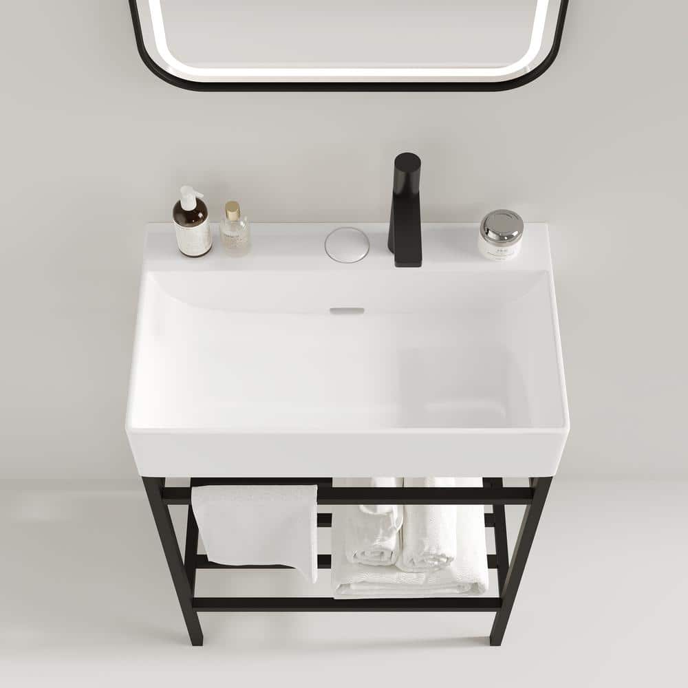 24 in. Ceramic Console Sink Basin in White price history on PriceWatchPro