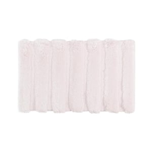 Tufted Pearl Channel 21 in. x 34 in. Blush Polyester Rectangle Bath Rug