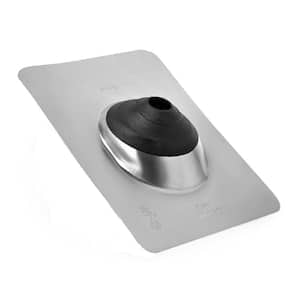 All-Flash No-Calk 11 in. x 14-1/2 in. Aluminum Vent Pipe Roof Flashing with 1-1/2 in. - 3 in. Adjustable Diameter