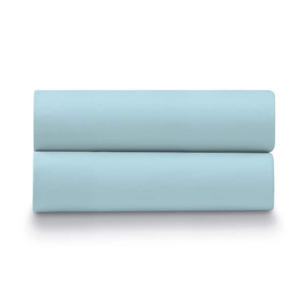 ELLA JAYNE 300TC Cotton Percale King/California King Aqua Pillow Case Pair