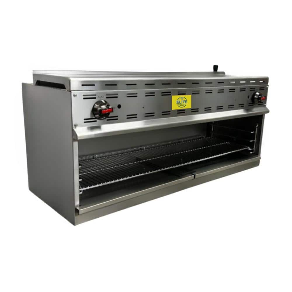 49 ins Commercial NSF Gas Cheese Melter Broiler ECD48 40,000 BTU in Stainless Steel