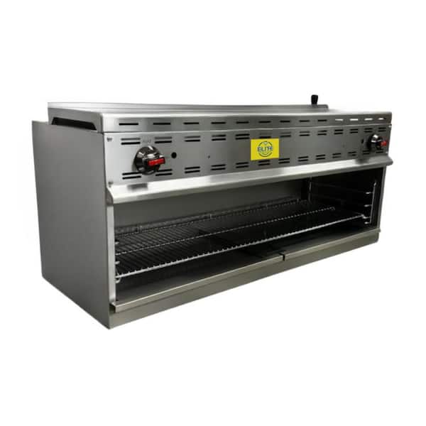 Elite Kitchen Supply 49 ins Commercial NSF Gas Cheese Melter Broiler ECD48 40,000 BTU in Stainless Steel