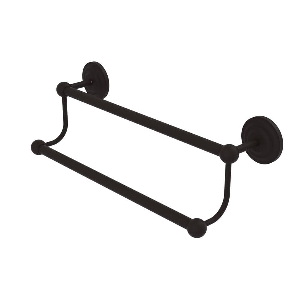 Allied Brass Prestige Que New Collection 24 in. Double Towel Bar in Oil Rubbed Bronze