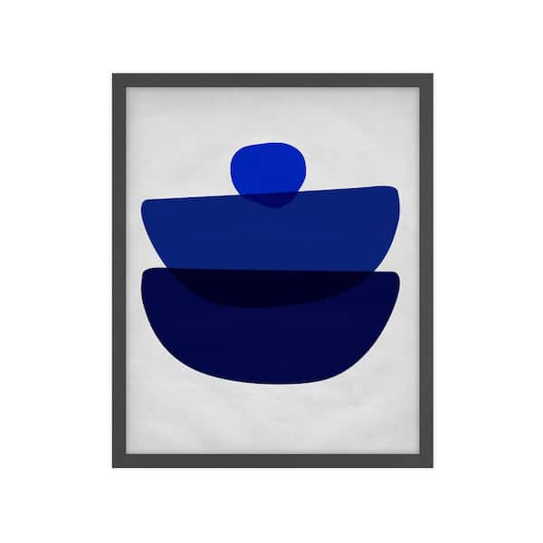 Unbranded Abstract Nature Shapes Framed Abstract Art Print 42 in. x 34 in.