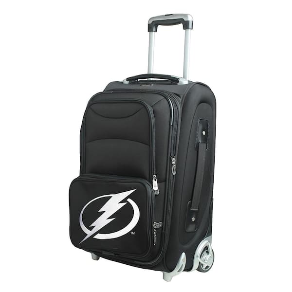 Denco NHL Tampa Bay Lightning 21 in. Black Carry-On Rolling Softside Suitcase
