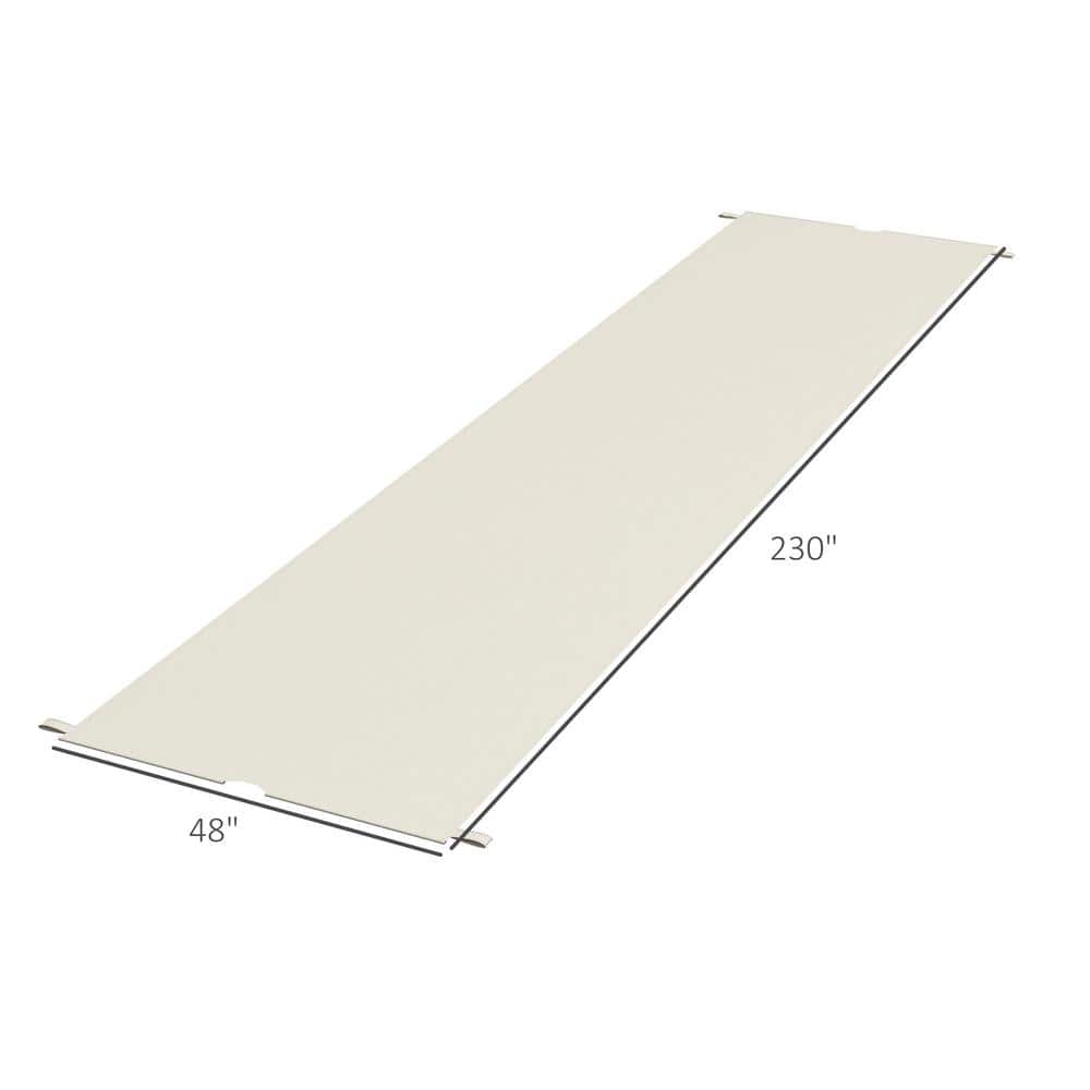 Outsunny UV Protection Beige Polyester Pergola Shade Cover for 10 x 11.8ft Pergola