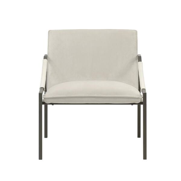 SAUDER Dakota Pass Ivory Velvet Upholstered Side Chair