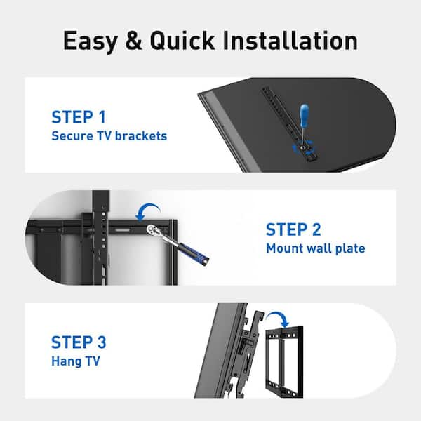 PERLESMITH Tilt Extend and Swivel TV Wall Mount for 42-100 in. TVs