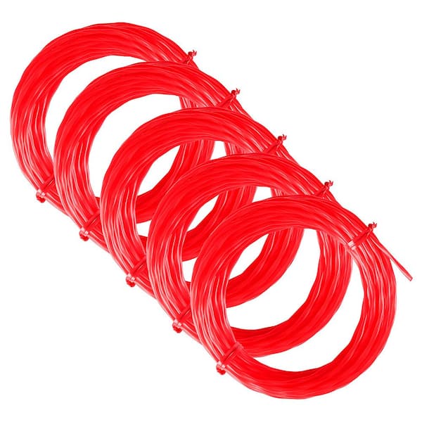 Milwaukee 0.080 in. x 25 ft. Pre-Cut Trimmer Line (5-Pack)