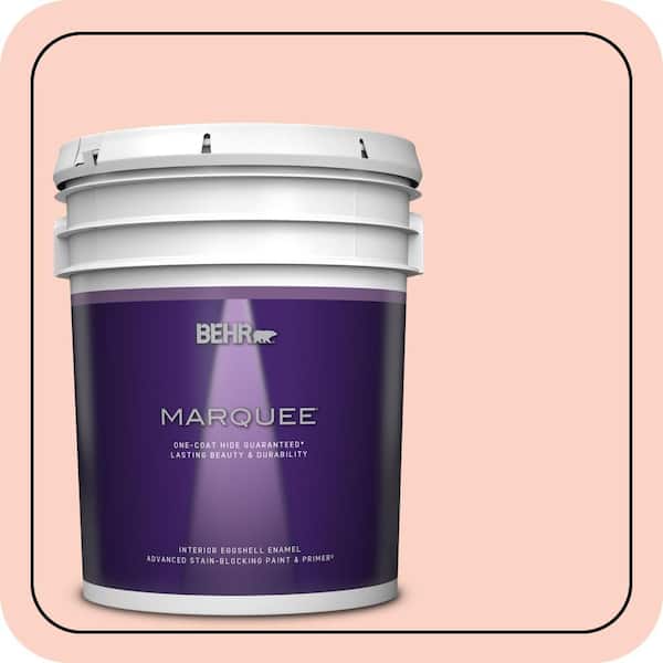 BEHR MARQUEE 5 gal. #200A-2 Coral Cream Eggshell Enamel Interior Paint & Primer