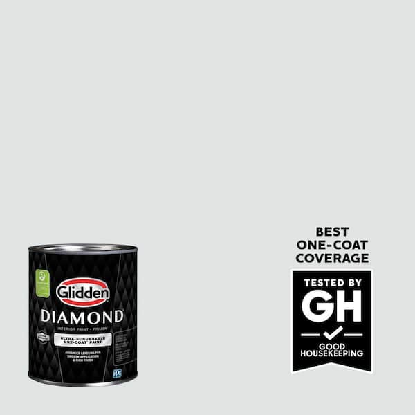 Glidden Diamond 1 qt. PPG1036-1 Gray Glimpse Eggshell Interior Paint with Primer