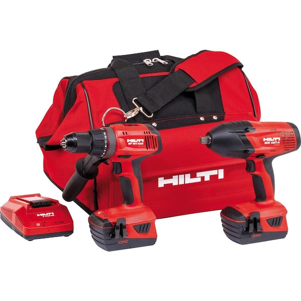 Hilti 22-Volt Lithium-Ion Keyless Chuck Cordless Hammer Drill Driver/1/2 in. Tightening Impact Wrench Combo Kit (2-Tool)