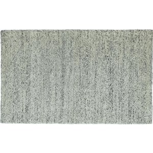 Cordelia Ivory/Gray 5 ft. x 8 ft. Gradient Contemporary Hand Knotted Wool Area Rug
