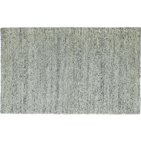 Cordelia Ivory/Gray 9 ft. x 13 ft. Gradient Contemporary Hand Knotted Wool Area Rug