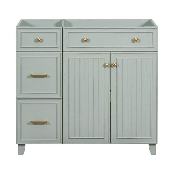 Staykiwi 36 in. W x 18 in. D x 33 in. H Freestanding Bath Vanity Cabinet Without Top in Green