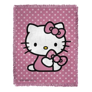 HELLO KITTY - CIRCLE OF FUN Woven Tapestry 48 x 60