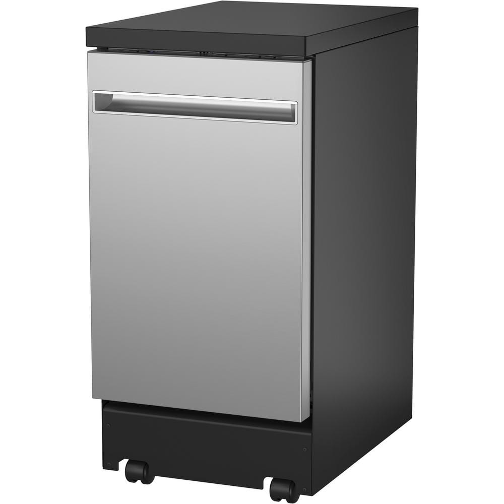 18" Stainless Steel Smart Portable Dishwasher with Sanitize Cycle