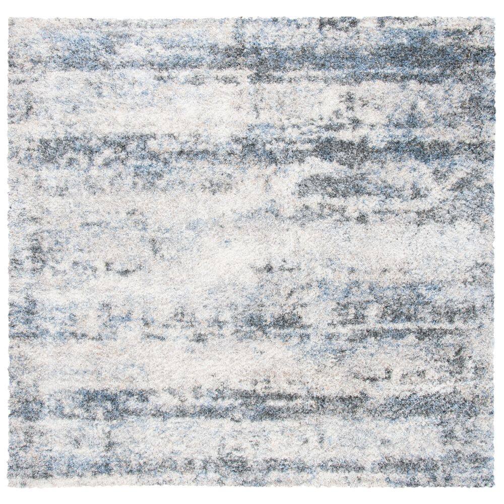 Berber Shag 7 ft. x 7 ft. Ivory/Charcoal Modern Abstract Square Area Rug price history on PriceWatchPro