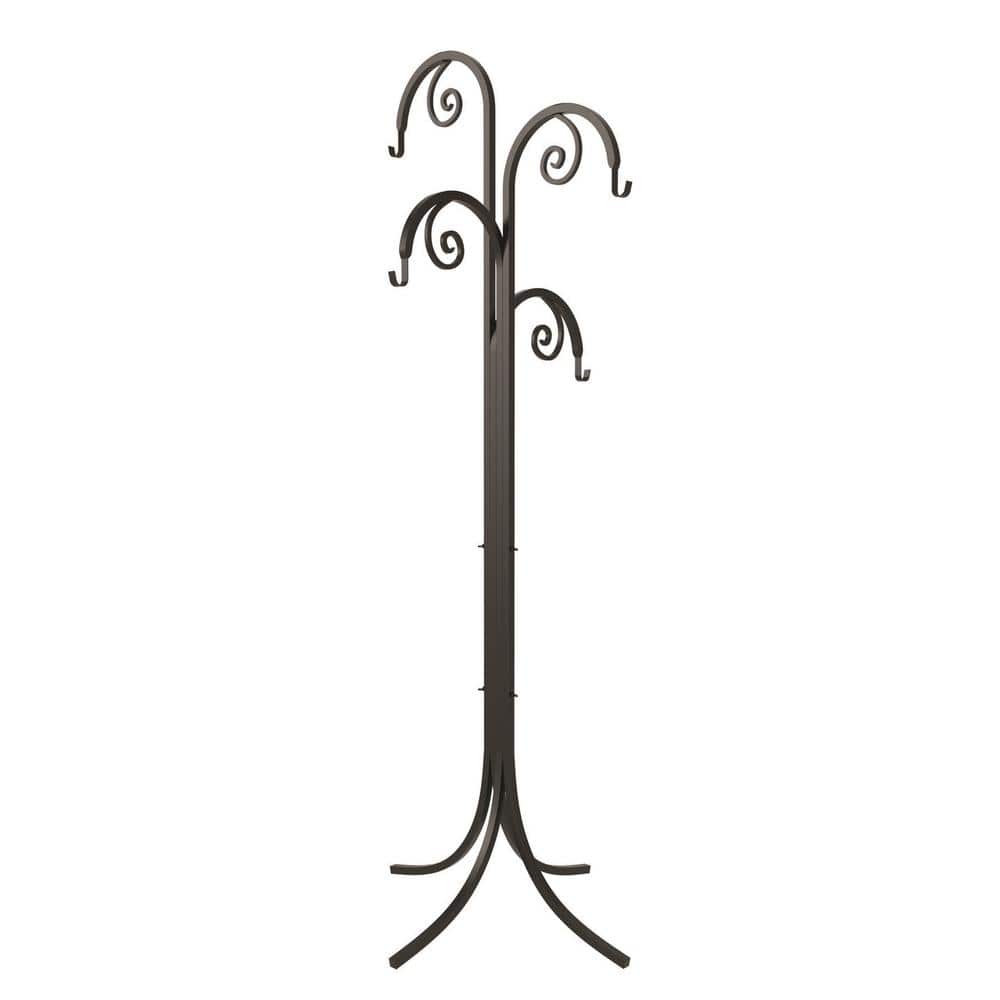 72 in. 4-Way Scroll Steel Basket Hanger Shepherd Hook