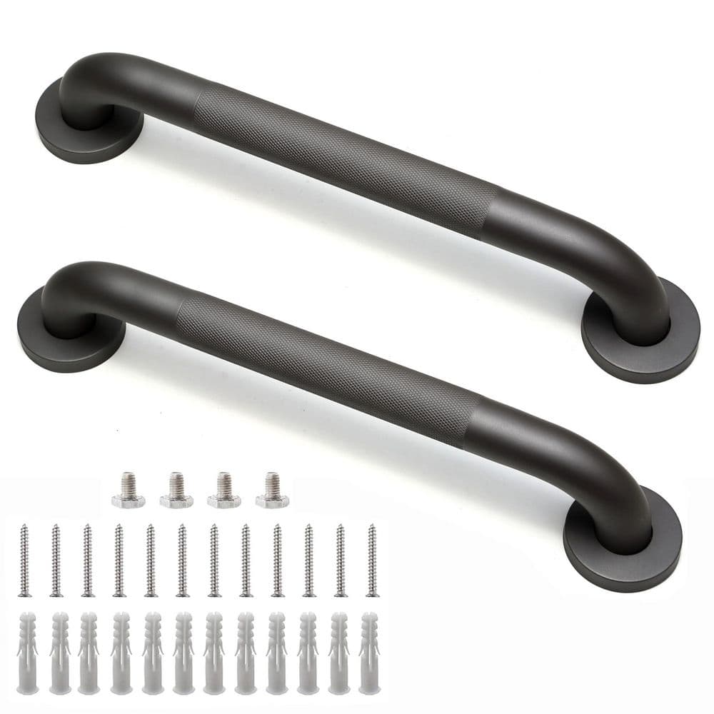 2 Pack 16 in. Shower Grab Bar for Bathtubs, 1.25 in. Diameter Handicap Shower Grab Bar for Seniors Elderly, Gray price history on PriceWatchPro