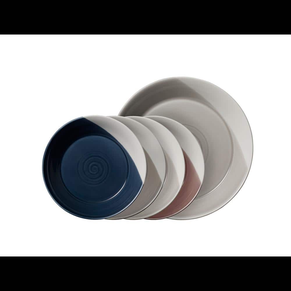 Royal Doulton Bowls of Plenty Porcelain 5Piece Mixed Color Pasta Set