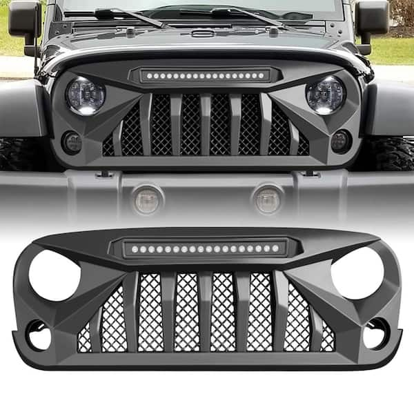 AMERICAN MODIFIED Gladiator Grille for 2007 to 2018 Jeep Models w/LED ...