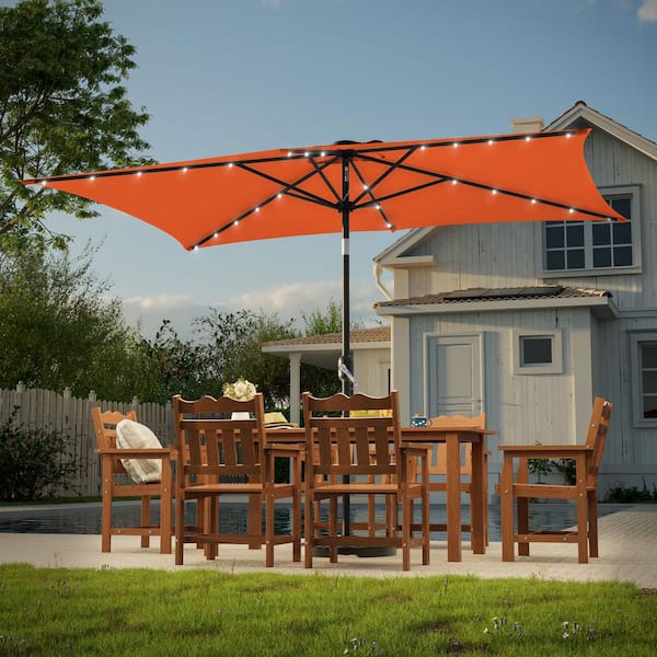 hampton bay patio umbrella base in brown Tilt | Auto-Tilt, Fade-Proof, Wind Resistant | Commercial Grade | Sunbrella wikiwiki while the fillable 123 Base Plate:Base Plate with Dynabolts BONOSUKI Patio 7.5FT Market