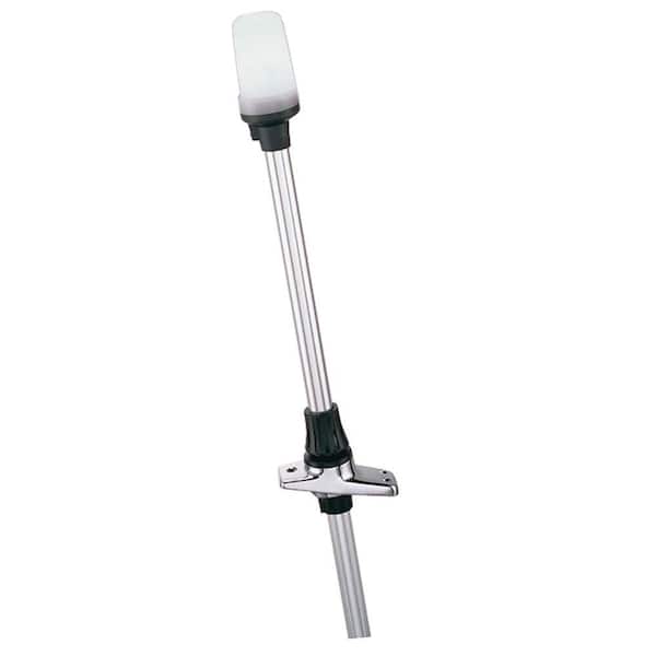 Perko Telescoping White All-Round Pole Light with Base - 26.5 in. Height