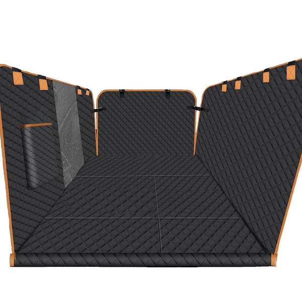 Unbranded Durable Pet Car Seat Cover with Hard Bottom for Back Seat Protection