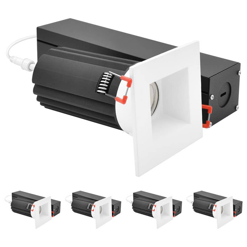 2 In. Integrated LED Regressed Light with Square White Trim 5CCT, Dimmable 14/20W, 38° Beam, 1200/1700LM 277V 6 Pack price history on PriceWatchPro