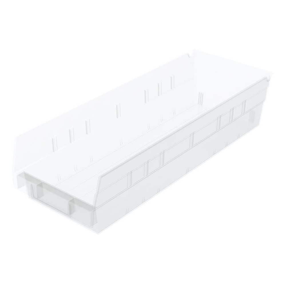 30138 Plastic Storage Shelf Bins, 18 in. D x 6 1/2 in. W x 5 in. H, Clear, 12-pack price history on PriceWatchPro