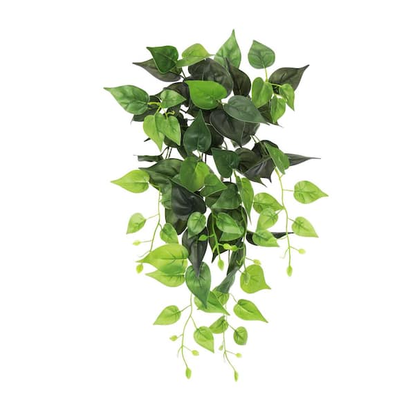 24 in. Artificial Pothos Ivy Leaf Vine Hanging Plant Greenery Foliage Bush  84007-GR - The Home Depot