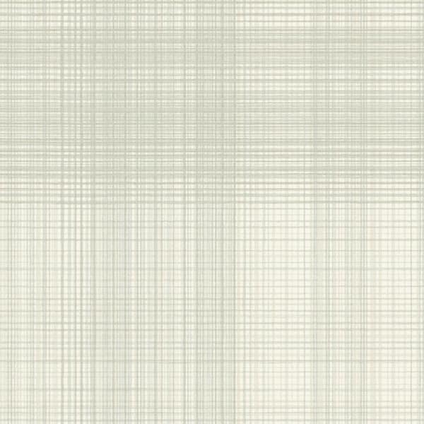 Chesapeake Madras Blue Plaid Matte Paper Pre-Pasted Wallpaper Sample
