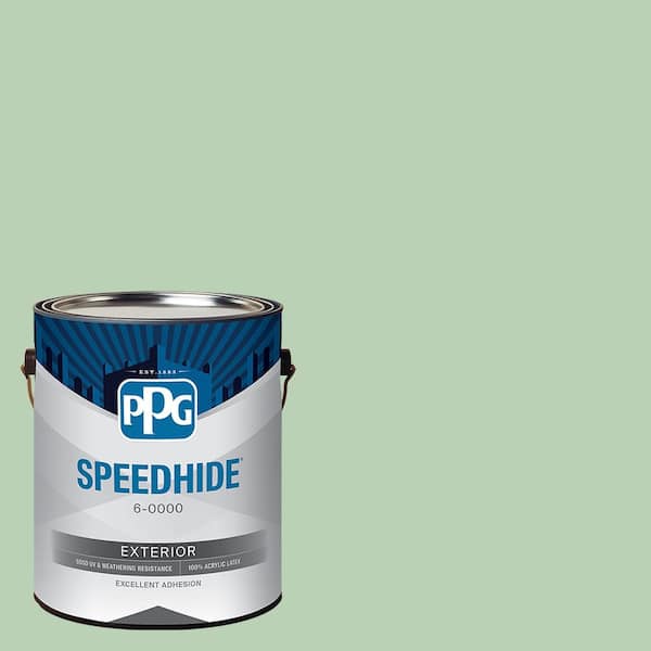 SPEEDHIDE 1 gal. PPG1130-4 Lime Taffy Satin Exterior Paint