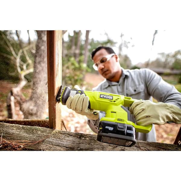 RYOBI ONE 18V Cordless Reciprocating Saw Tool Only P519 The Home Depot