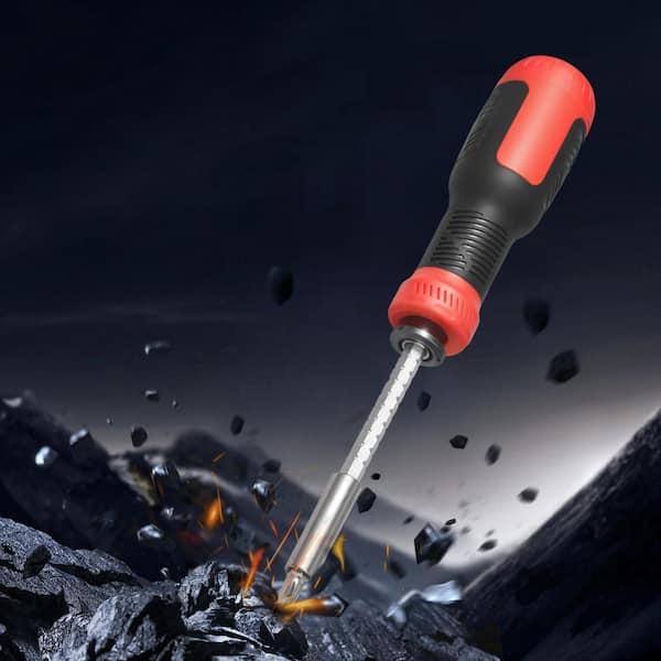 Screwdriver Set, 13in. 1 Magnetic Multi Bit, Phillips, Flat Head, Torx, Square Bits, Men, Precision Repair Tool Kit