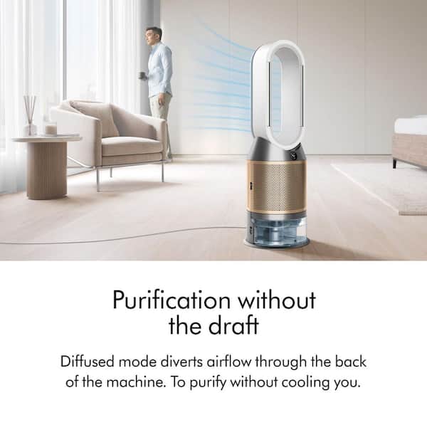 Dyson 109 sq. ft. Combined HEPA+K-Carbon filter in White/Gold with