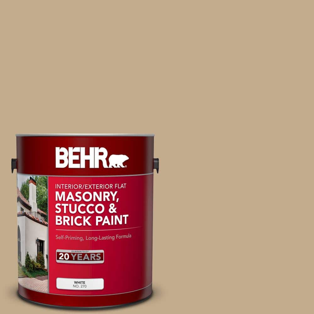 1 gal. #BXC-07 Palomino Tan Flat Interior/Exterior Masonry, Stucco and Bric