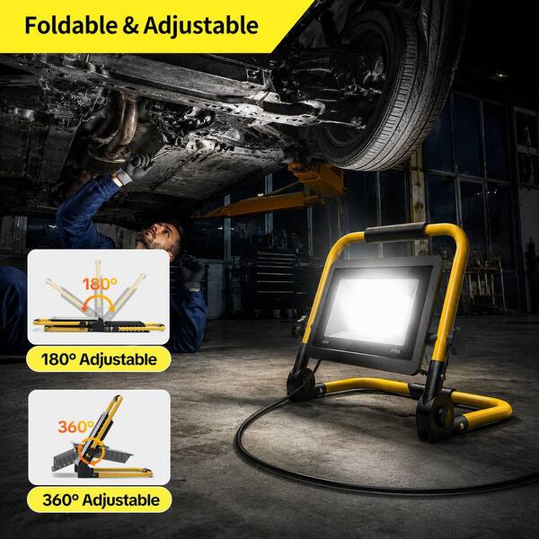 AIKVSXER 7200 Lumen Portable LED Work Light IP66 with 180