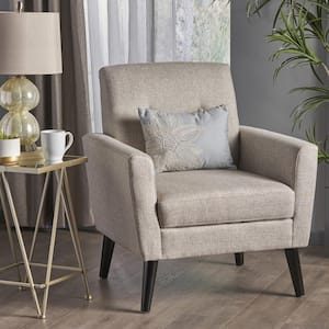 Sienna Beige Fabric Upholstered Club Chair