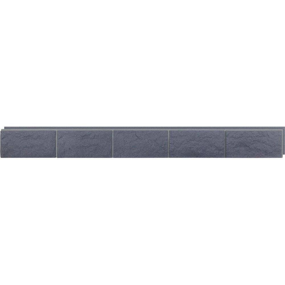 "EverStone Dry Stacked, Chiseled Ashlar Block Faux Concrete Panel, 90 1/8""W x 12 1/8""H x 1 5/8""D, Umber" price history on PriceWatchPro