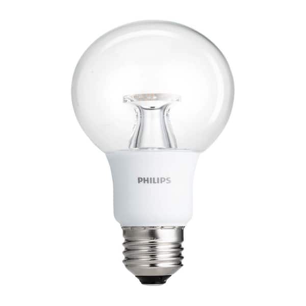 Philips 40-Watt Equivalent G25 Dimmable LED Soft White Clear with Warm Glow Light Effect Energy Star
