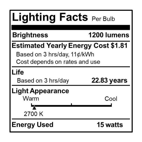 Bulbrite - 120 Watt equivalent PAR38 with Medium Screw Base E26 Dimmable 2700K LED Light Bulb 2-Pack