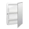 Glacier Bay 16 in. W x 20 in. H Rectangular Plastic Medicine Cabinet with  Mirror MP109 - The Home Depot