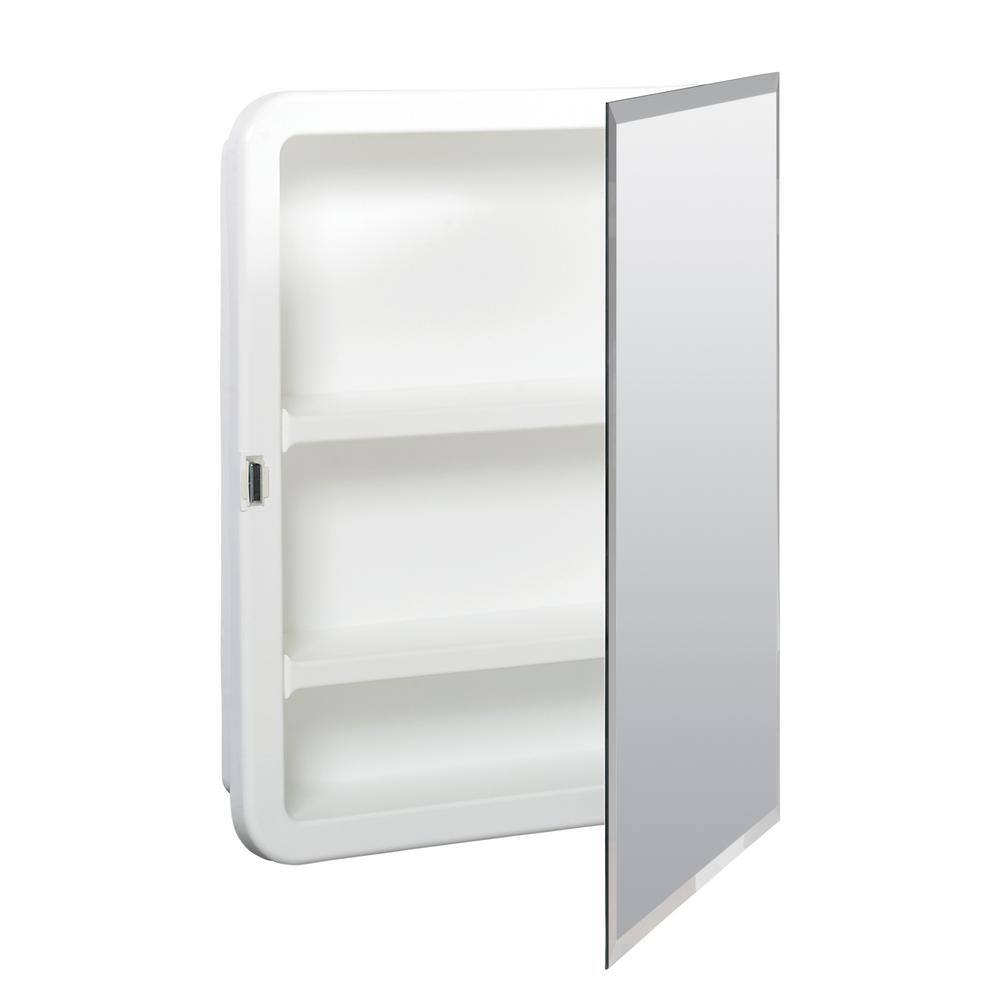 Zenith 20" Frameless Beveled Mirror Medicine Cabinet