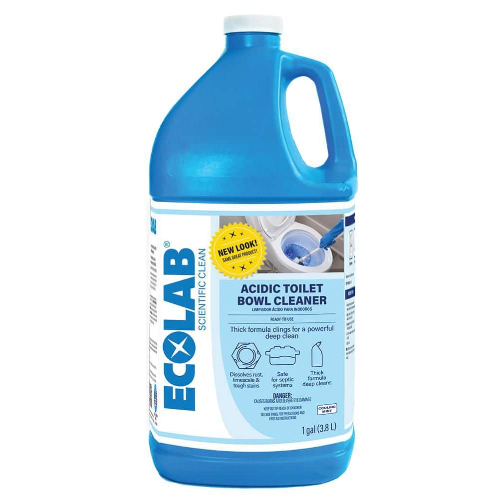 ECOLAB 1 Gal. Acidic Toilet Bowl Cleaner and Limescale Remover for