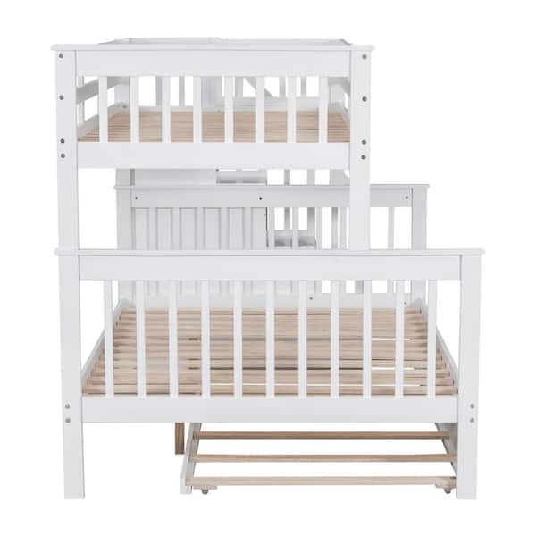 Harper & Bright Designs Detachable Style White Twin over